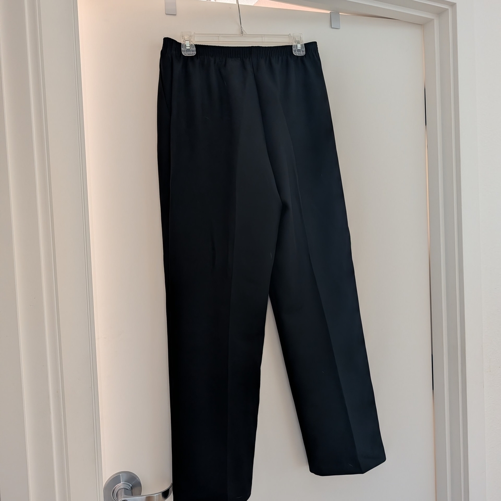Alfred Dunner Women's Classic Black Trousers